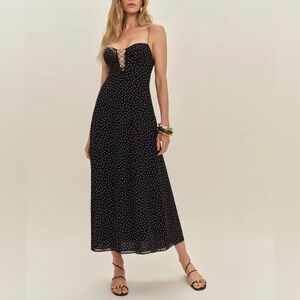Reformation Emely Dress In Selene, new without tags, never worn.